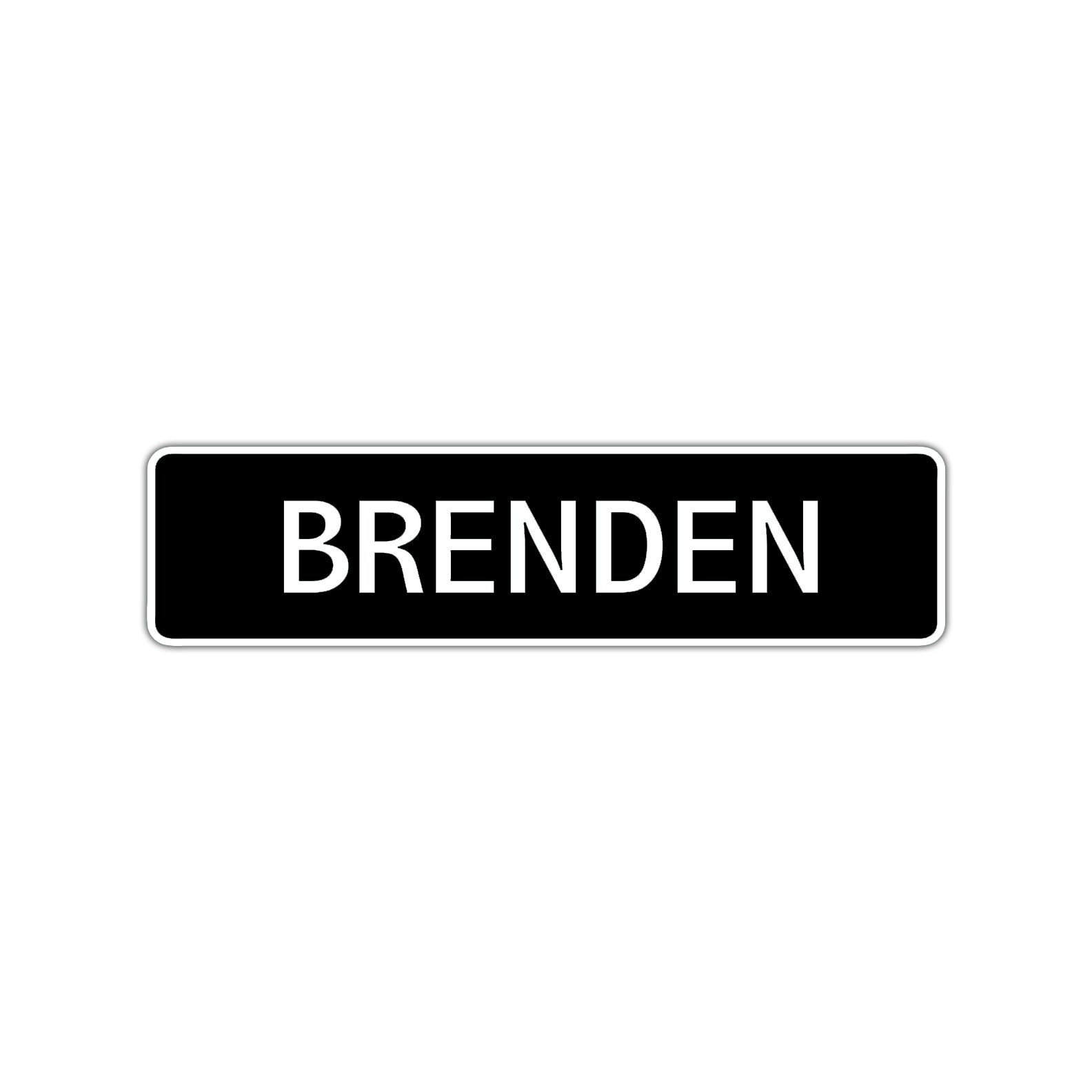 Brenden Street Sign Children Name Room Plate