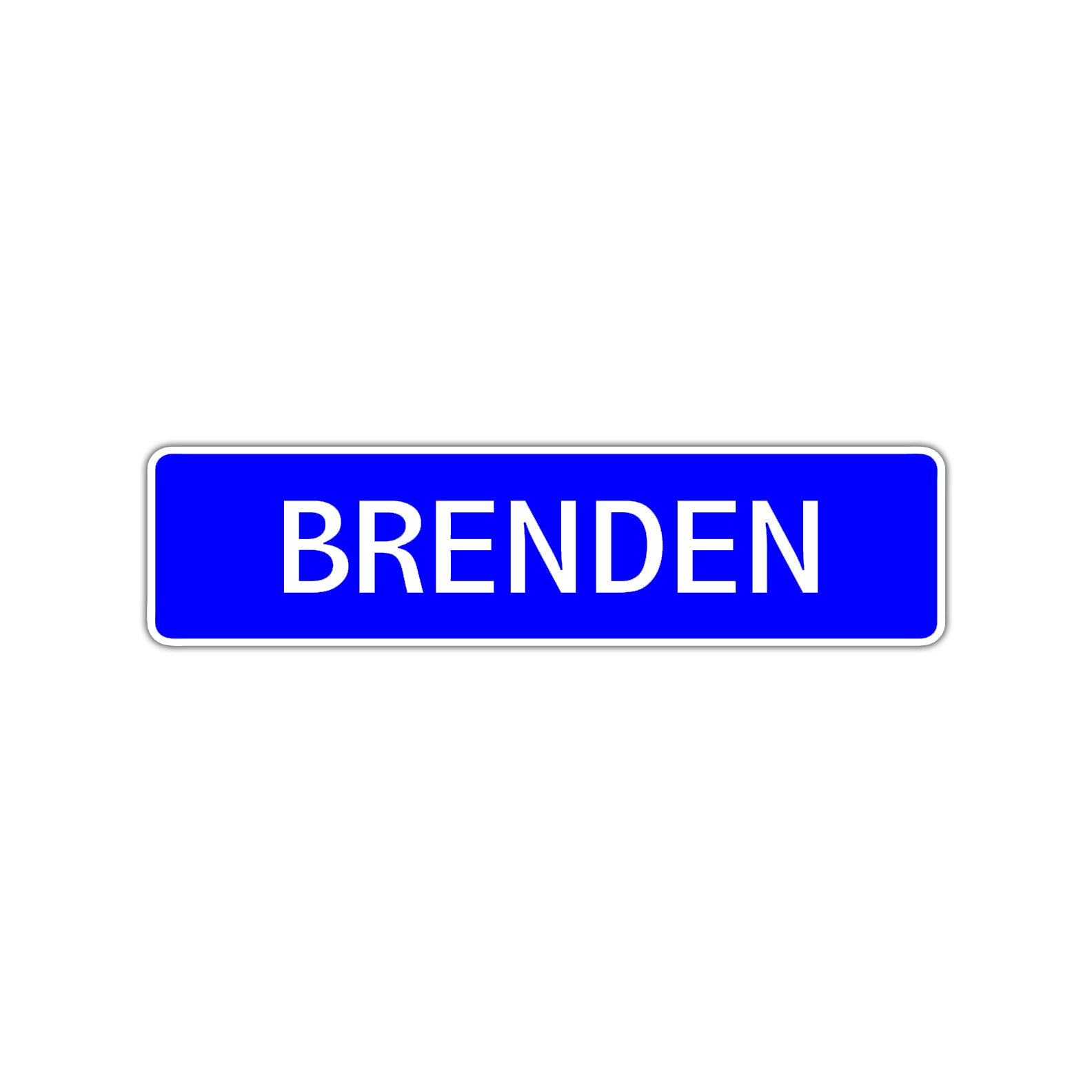 Brenden Street Sign Children Name Room Plate