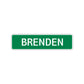 Brenden Street Sign Children Name Room Plate