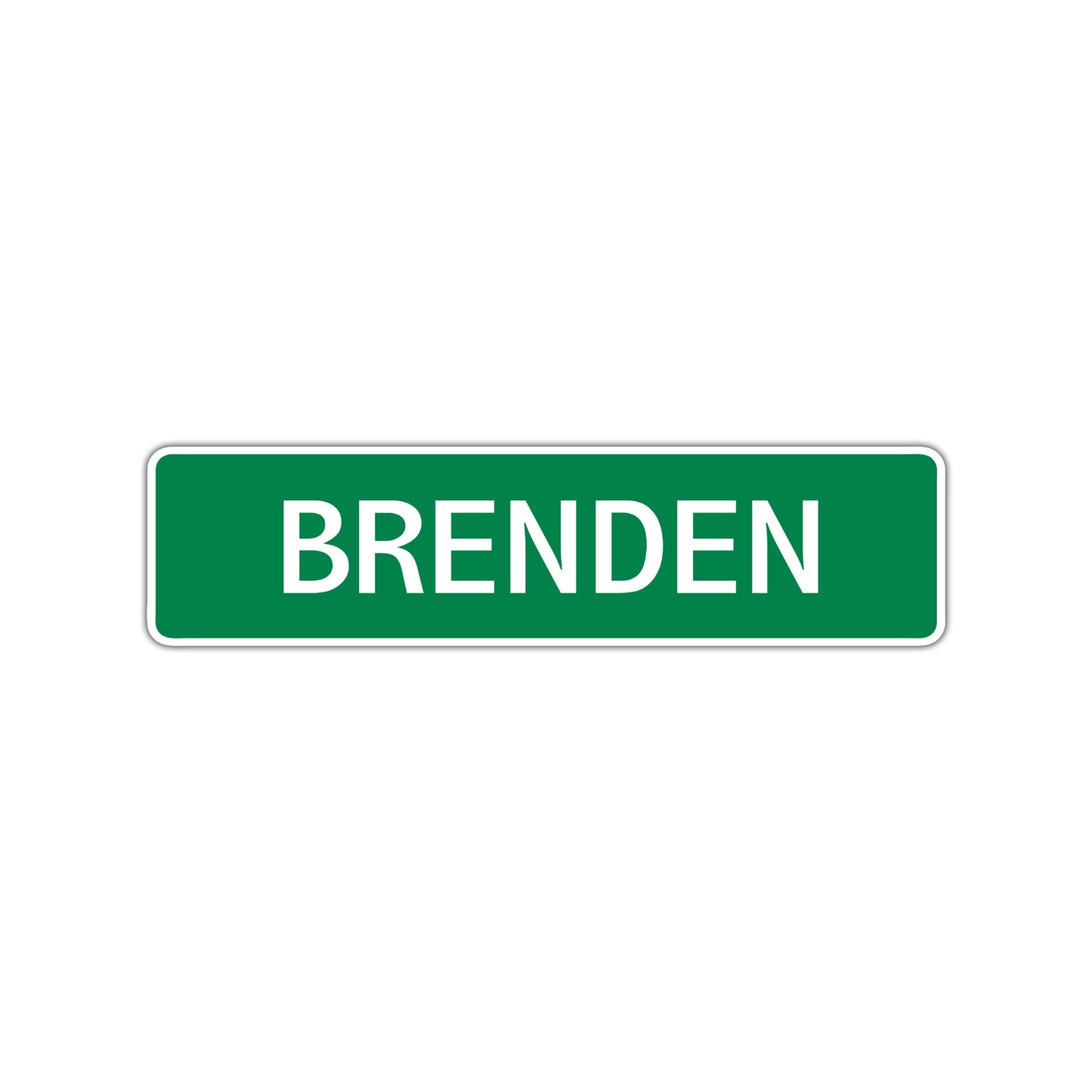 Brenden Street Sign Children Name Room Plate