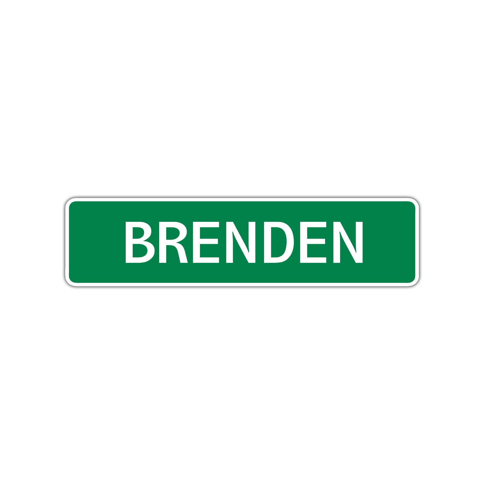 Brenden Street Sign Children Name Room Plate