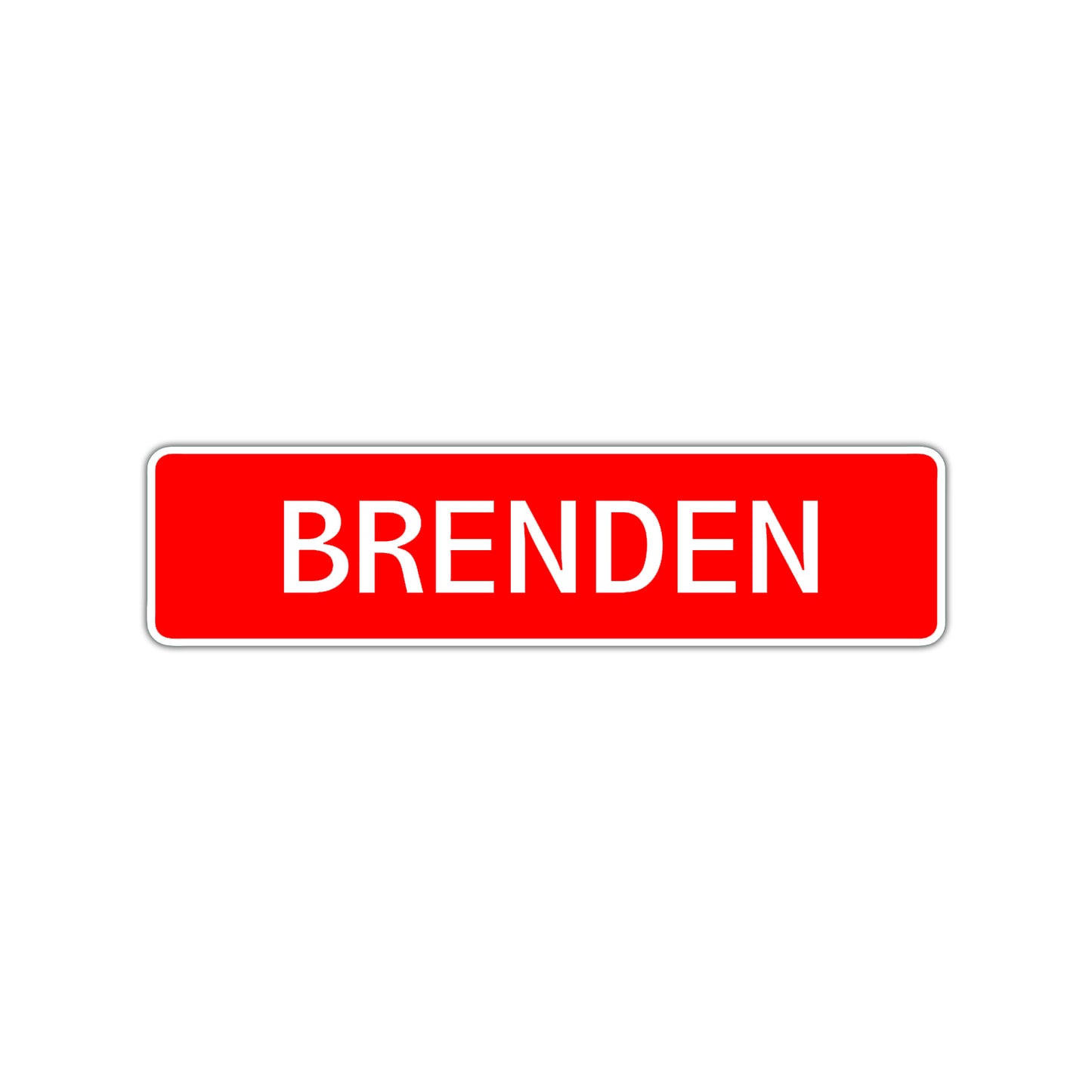 Brenden Street Sign Children Name Room Plate