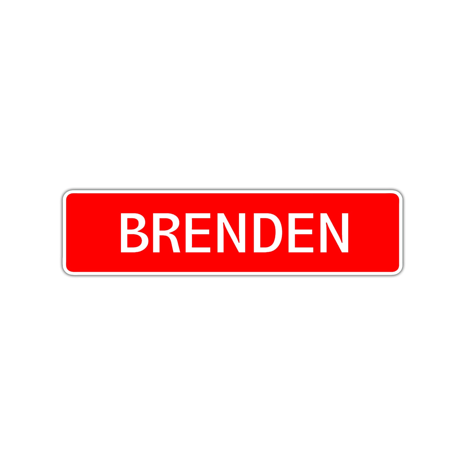 Brenden Street Sign Children Name Room Plate
