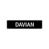 Davian Street Sign Children Name Room Plate