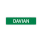 Davian Street Sign Children Name Room Plate
