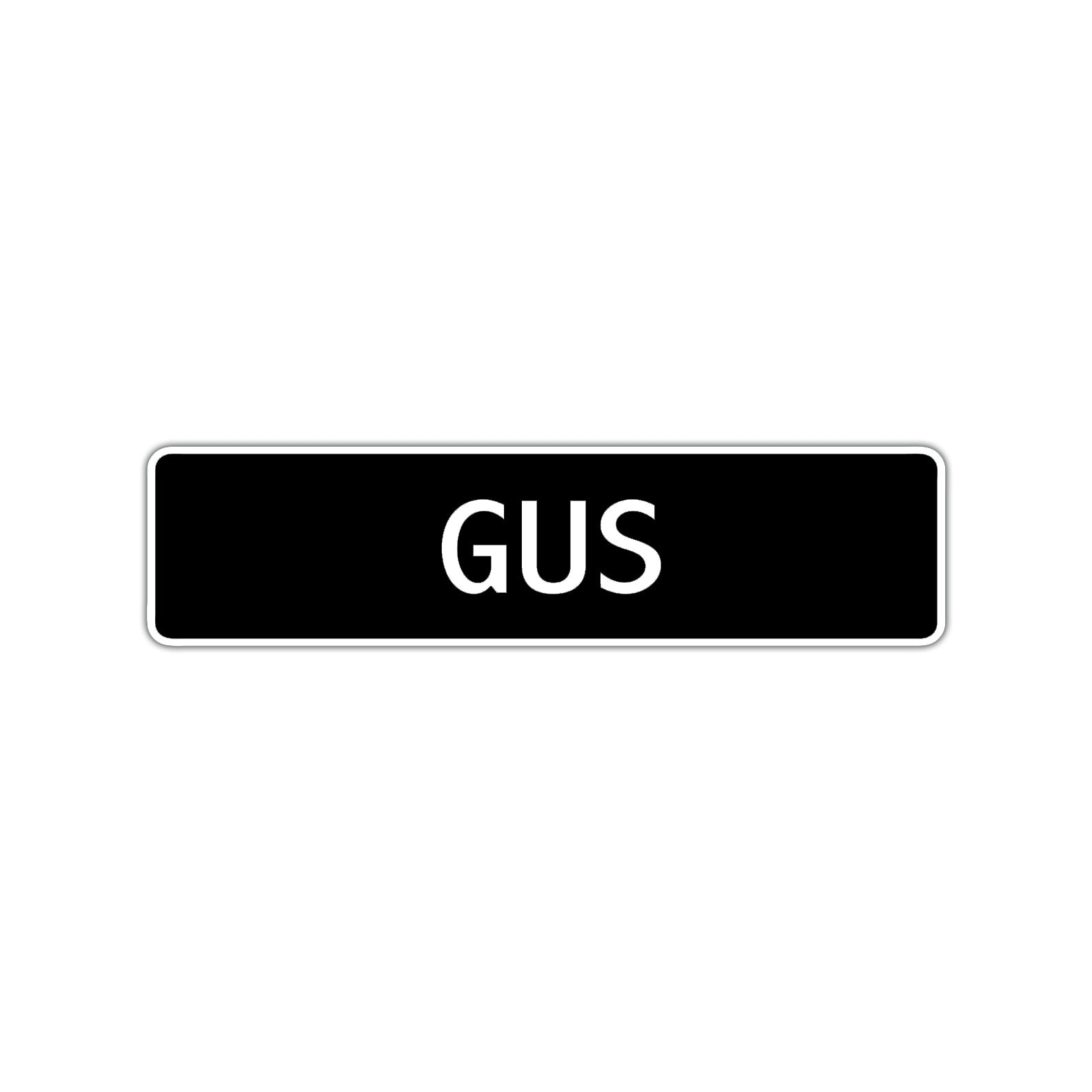 Gus Street Sign Children Name Room Plate