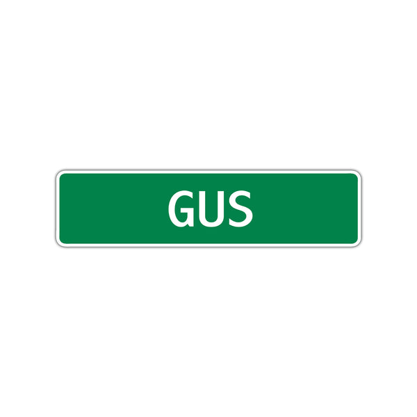 Gus Street Sign Children Name Room Plate - Sign Fever