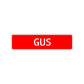 Gus Street Sign Children Name Room Plate