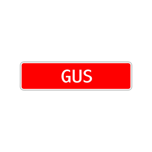 Gus Street Sign Children Name Room Plate