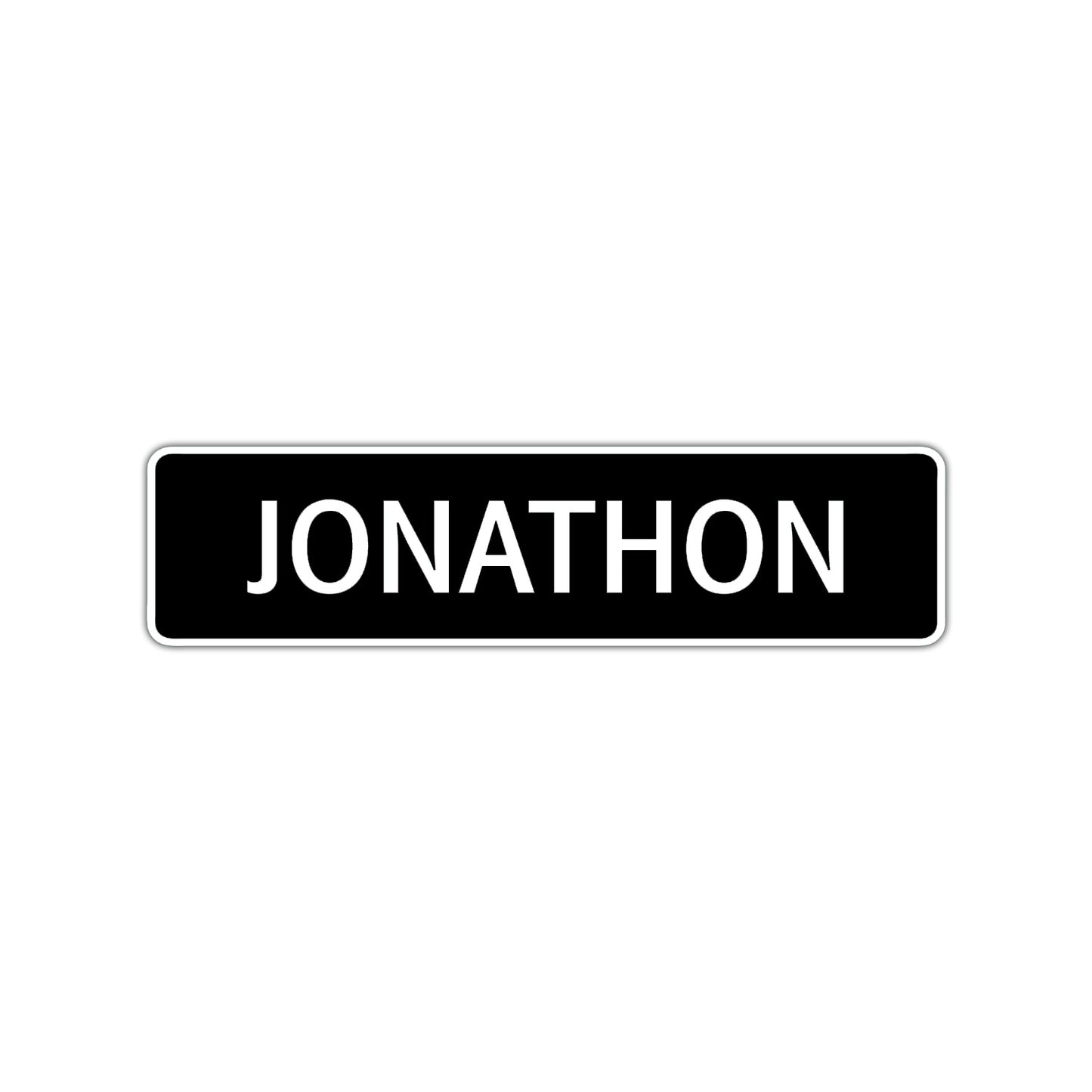 Jonathon Street Sign Children Name Room Plate