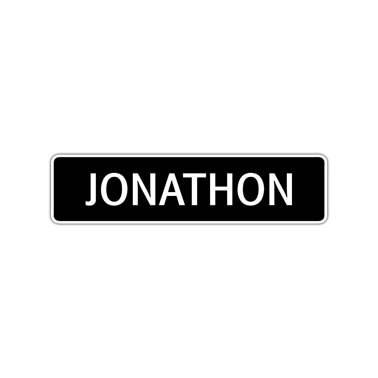 Jonathon Street Sign Children Name Room Plate