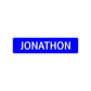Jonathon Street Sign Children Name Room Plate