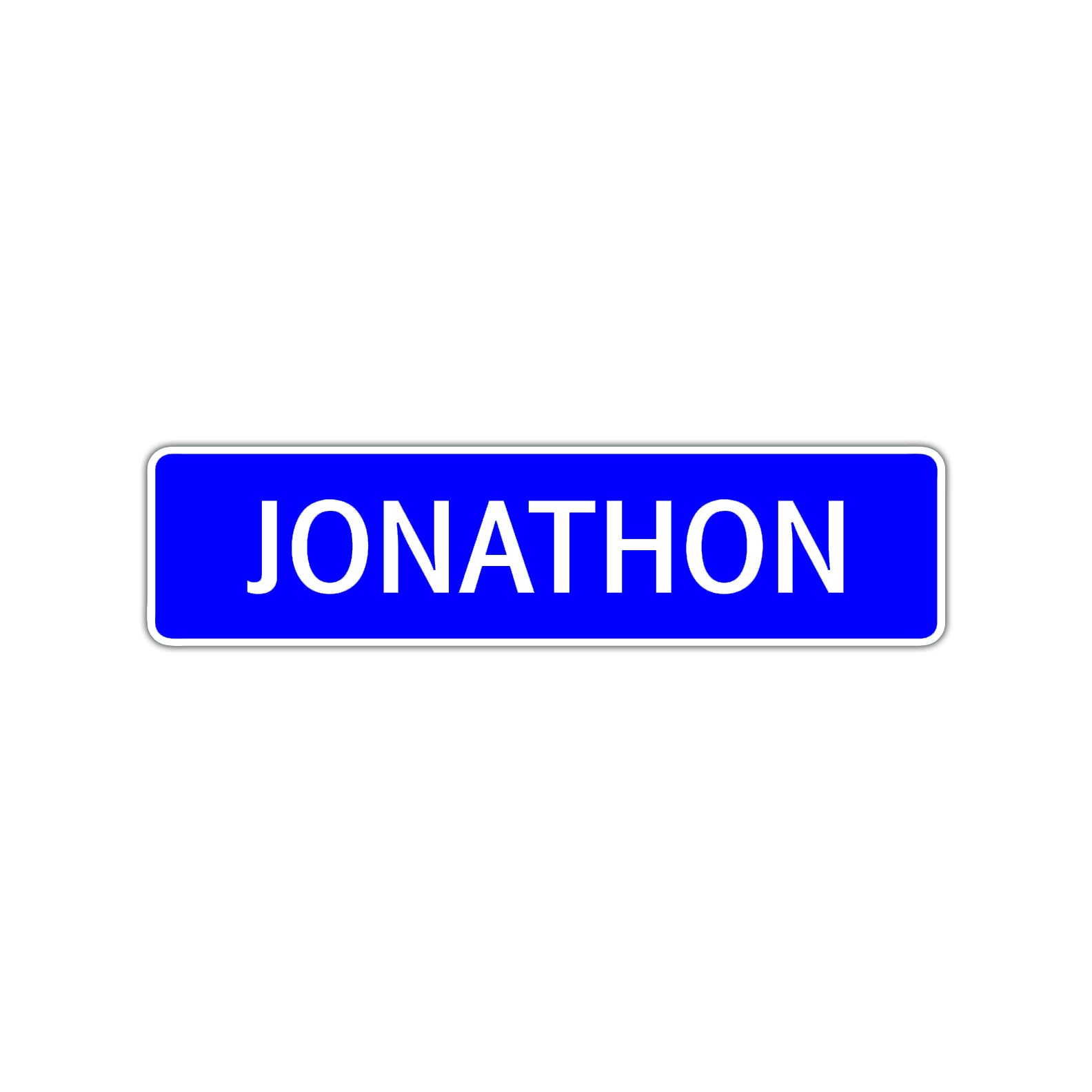 Jonathon Street Sign Children Name Room Plate