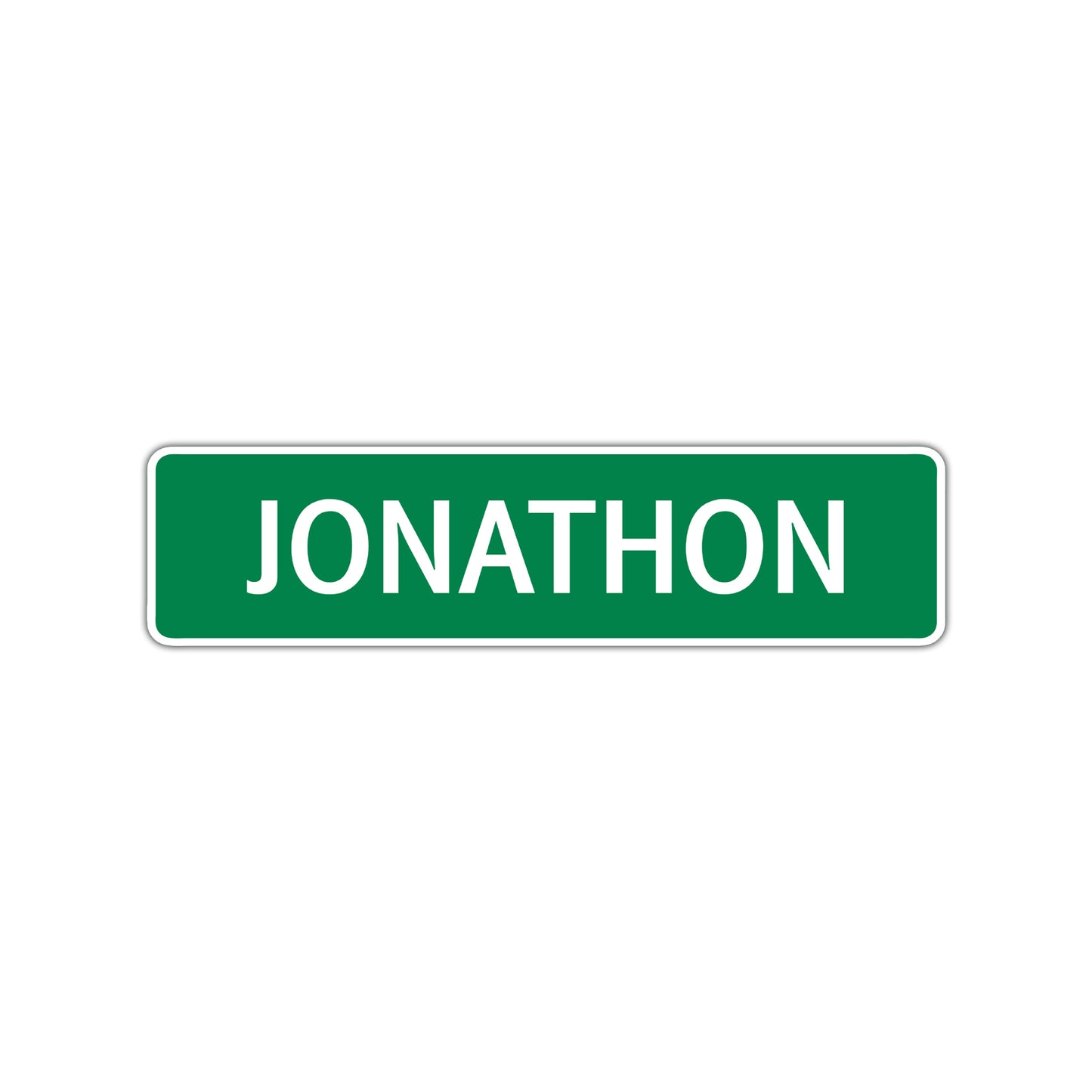 Jonathon Street Sign Children Name Room Plate