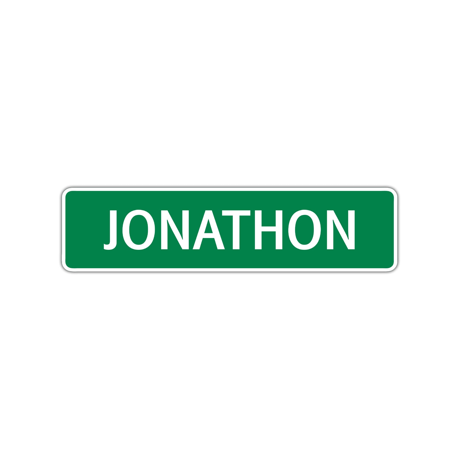 Jonathon Street Sign Children Name Room Plate