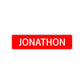 Jonathon Street Sign Children Name Room Plate