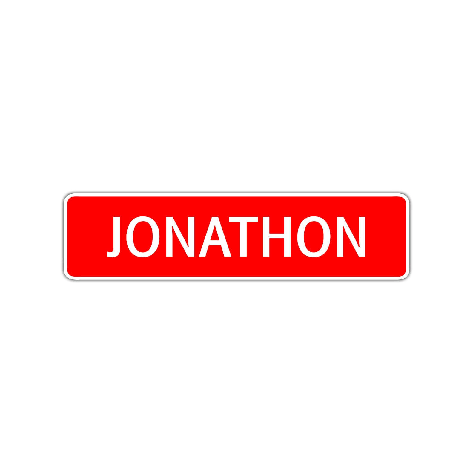 Jonathon Street Sign Children Name Room Plate