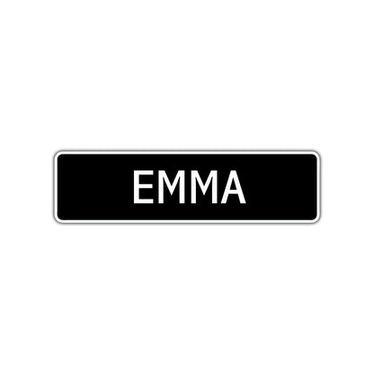 Emma Street Sign Children Name Room Plate