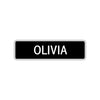 Olivia Street Sign Children Name Room Plate