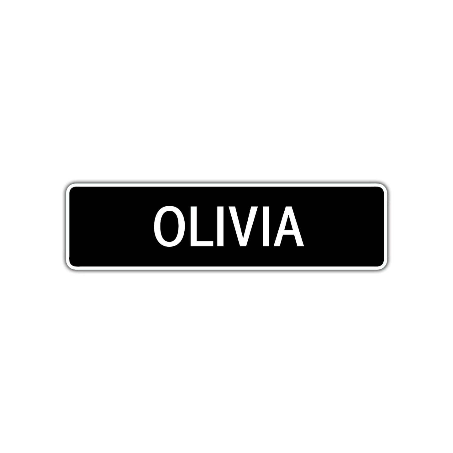 Olivia Street Sign Children Name Room Plate