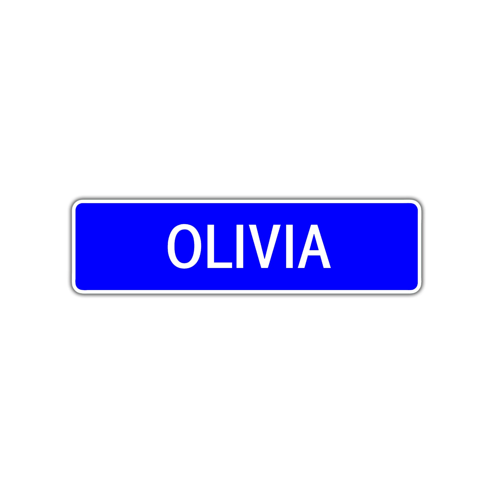 Olivia Street Sign Children Name Room Plate