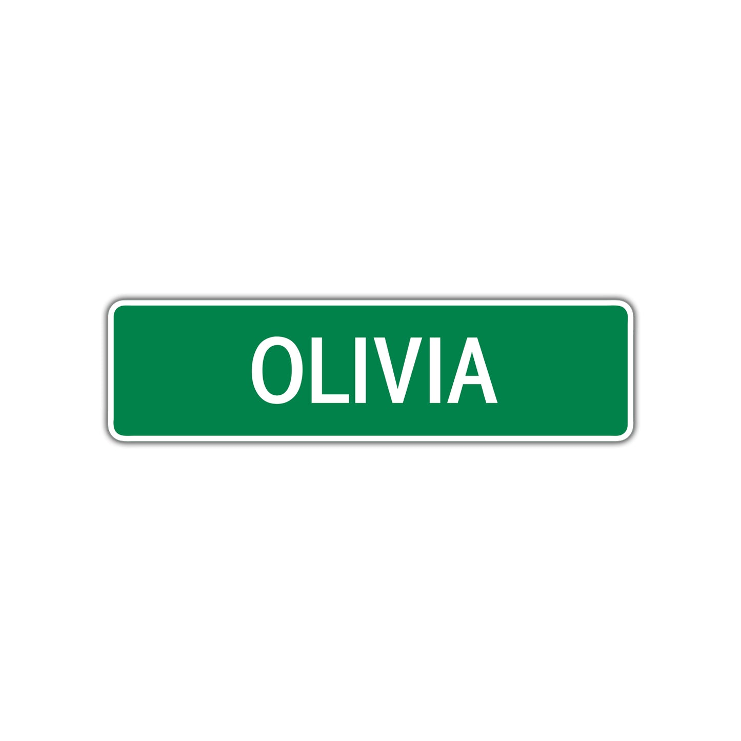 Olivia Street Sign Children Name Room Plate