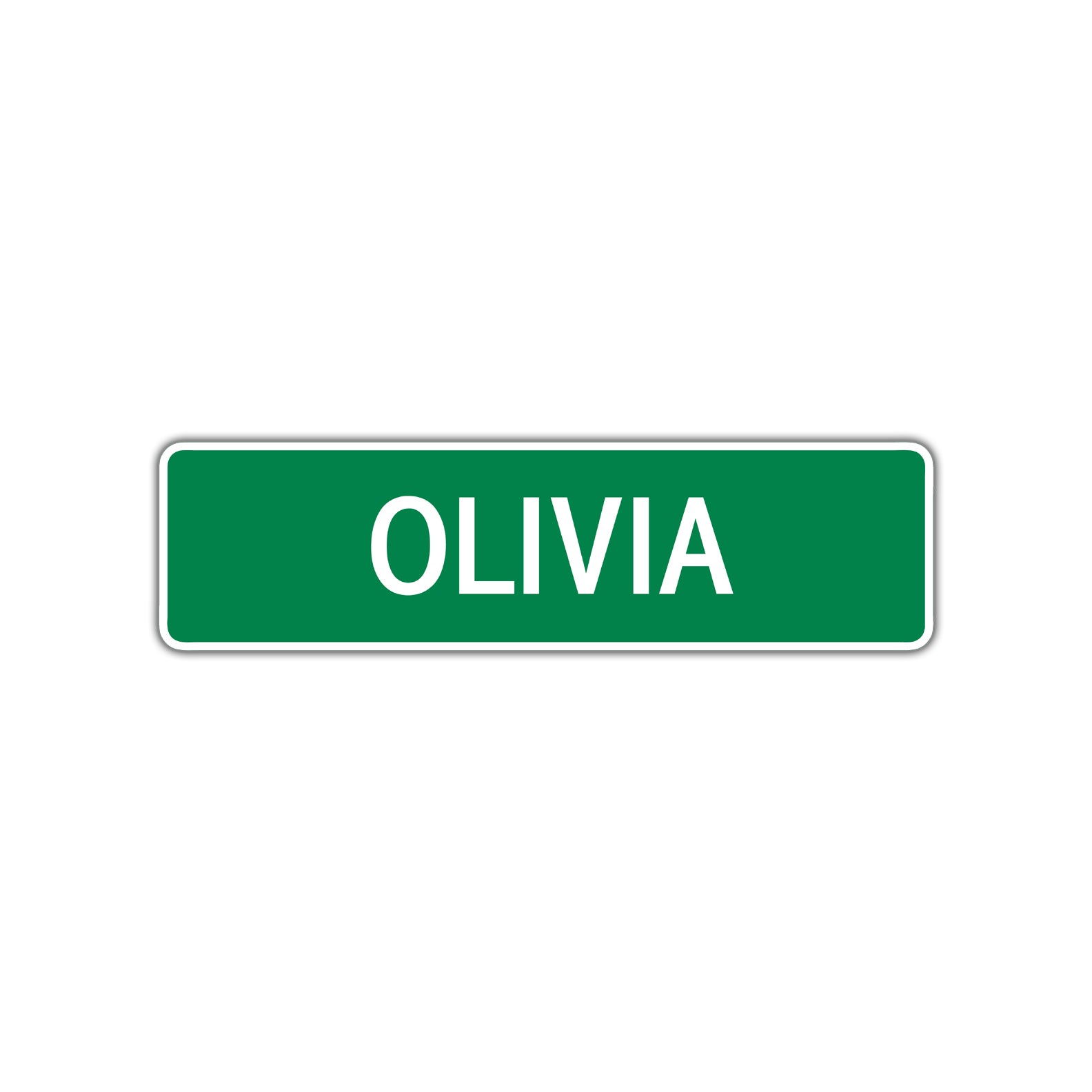Olivia Street Sign Children Name Room Plate