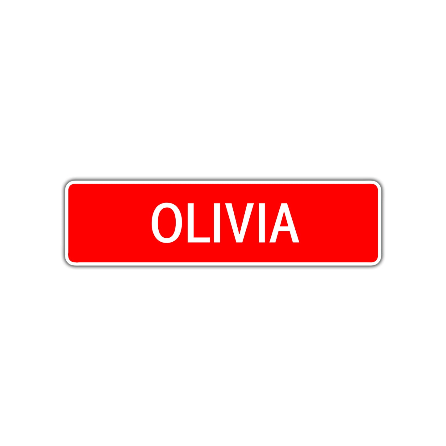 Olivia Street Sign Children Name Room Plate