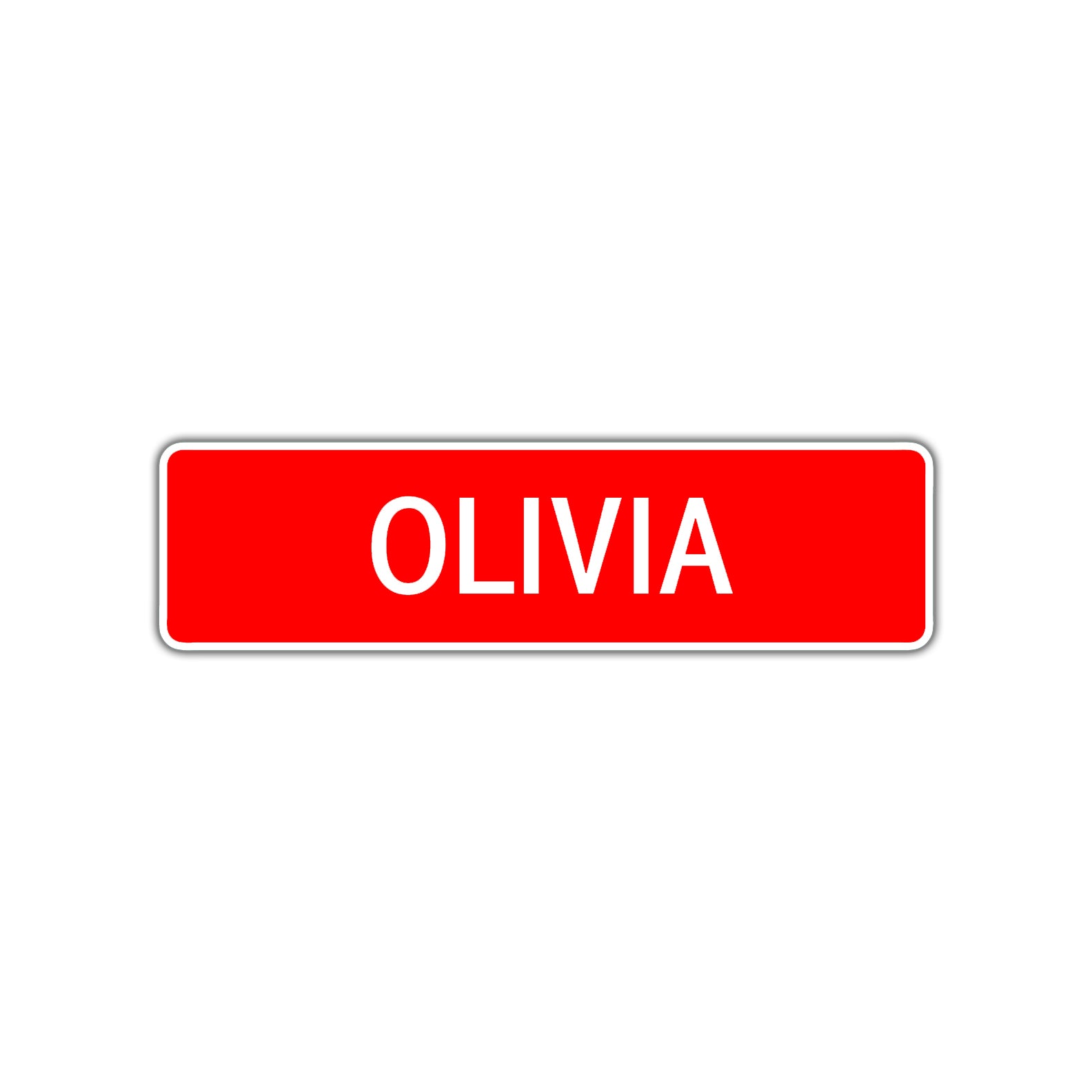 Olivia Street Sign Children Name Room Plate