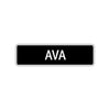 Ava Street Sign Children Name Room Plate