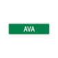 Ava Street Sign Children Name Room Plate