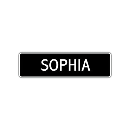 Sophia Street Sign Children Name Room Plate