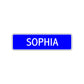Sophia Street Sign Children Name Room Plate