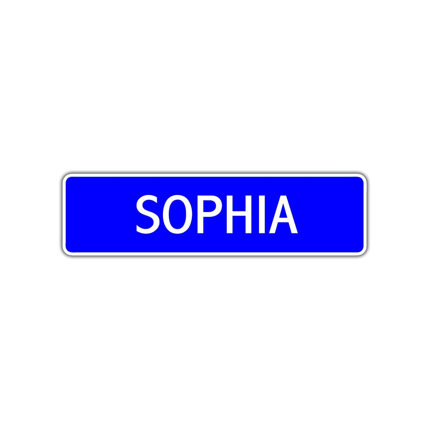 Sophia Street Sign Children Name Room Plate