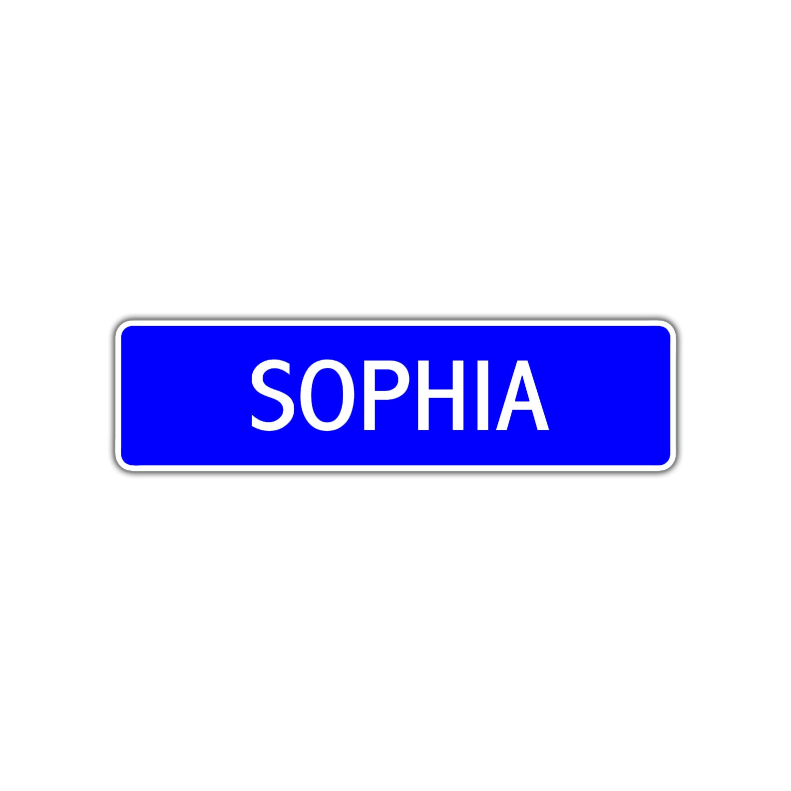 Sophia Street Sign Children Name Room Plate