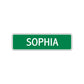 Sophia Street Sign Children Name Room Plate