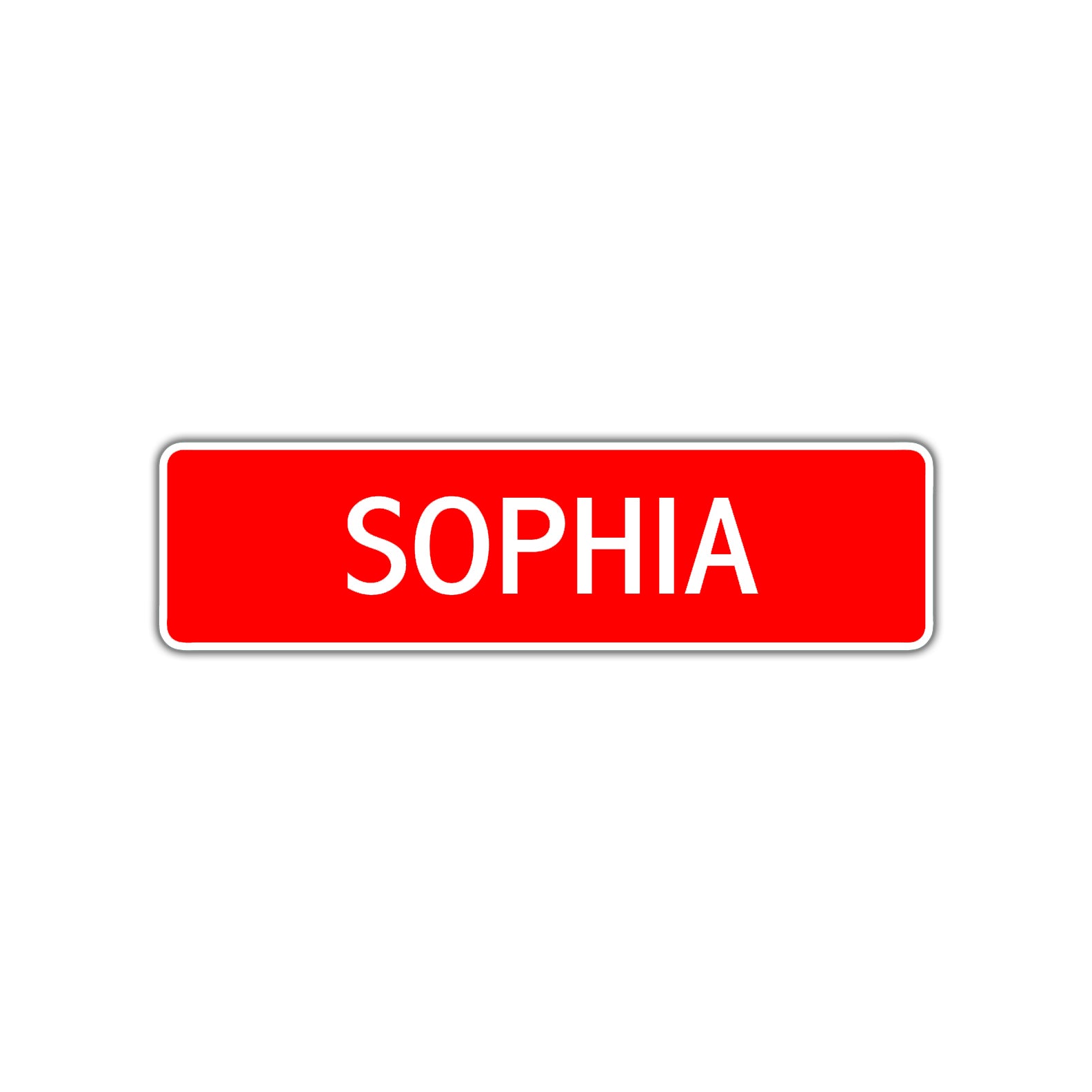 Sophia Street Sign Children Name Room Plate