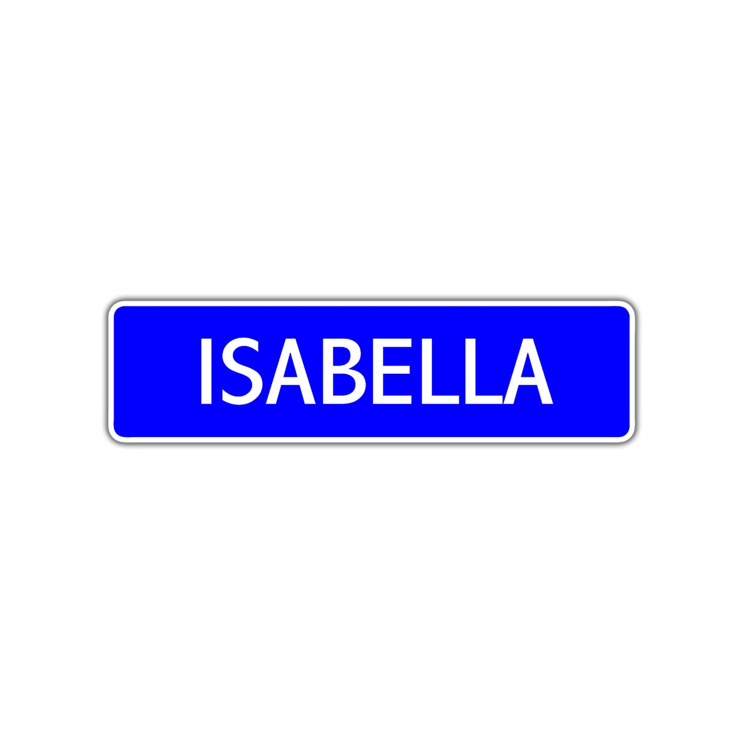 Isabella Street Sign Children Name Room Plate