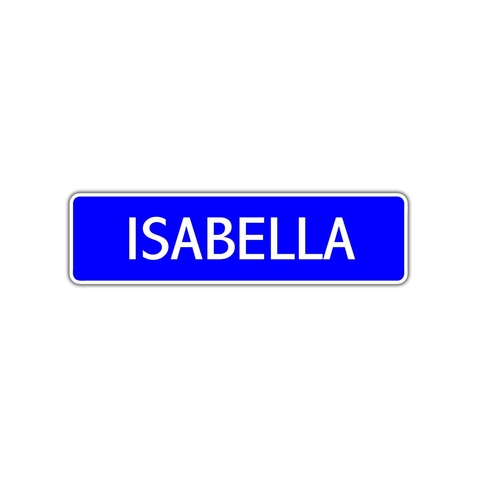 Isabella Street Sign Children Name Room Plate