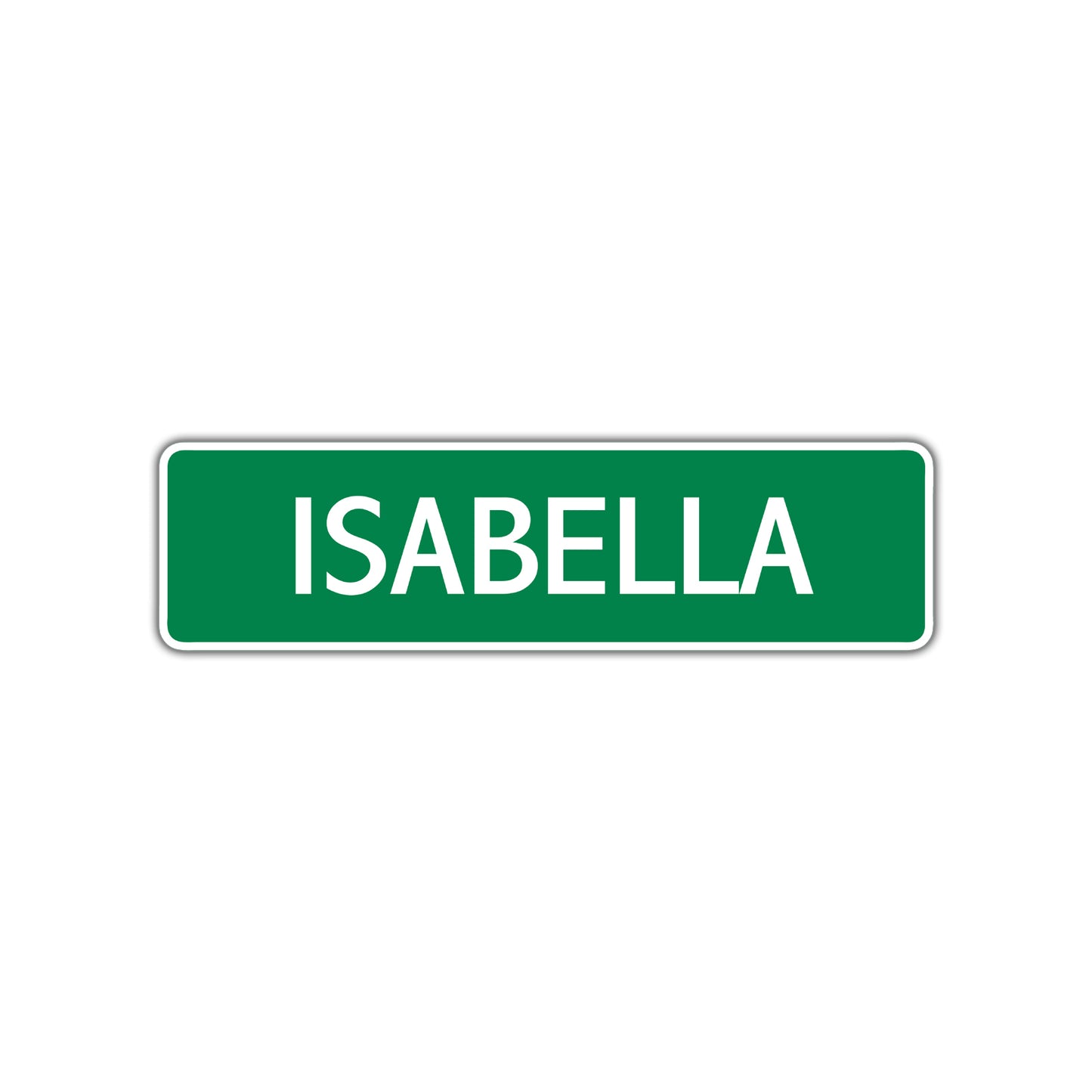 Isabella Street Sign Children Name Room Plate
