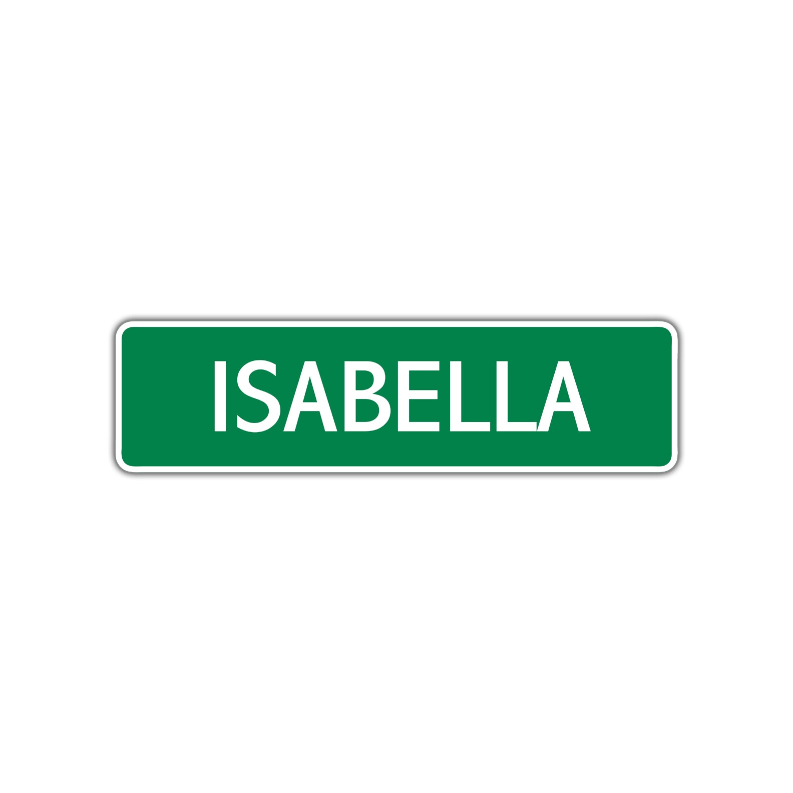 Isabella Street Sign Children Name Room Plate