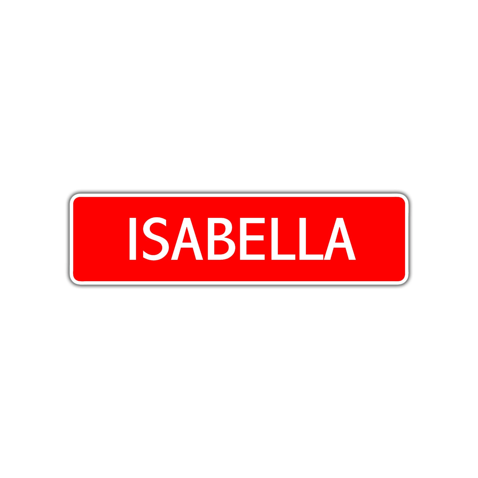 Isabella Street Sign Children Name Room Plate