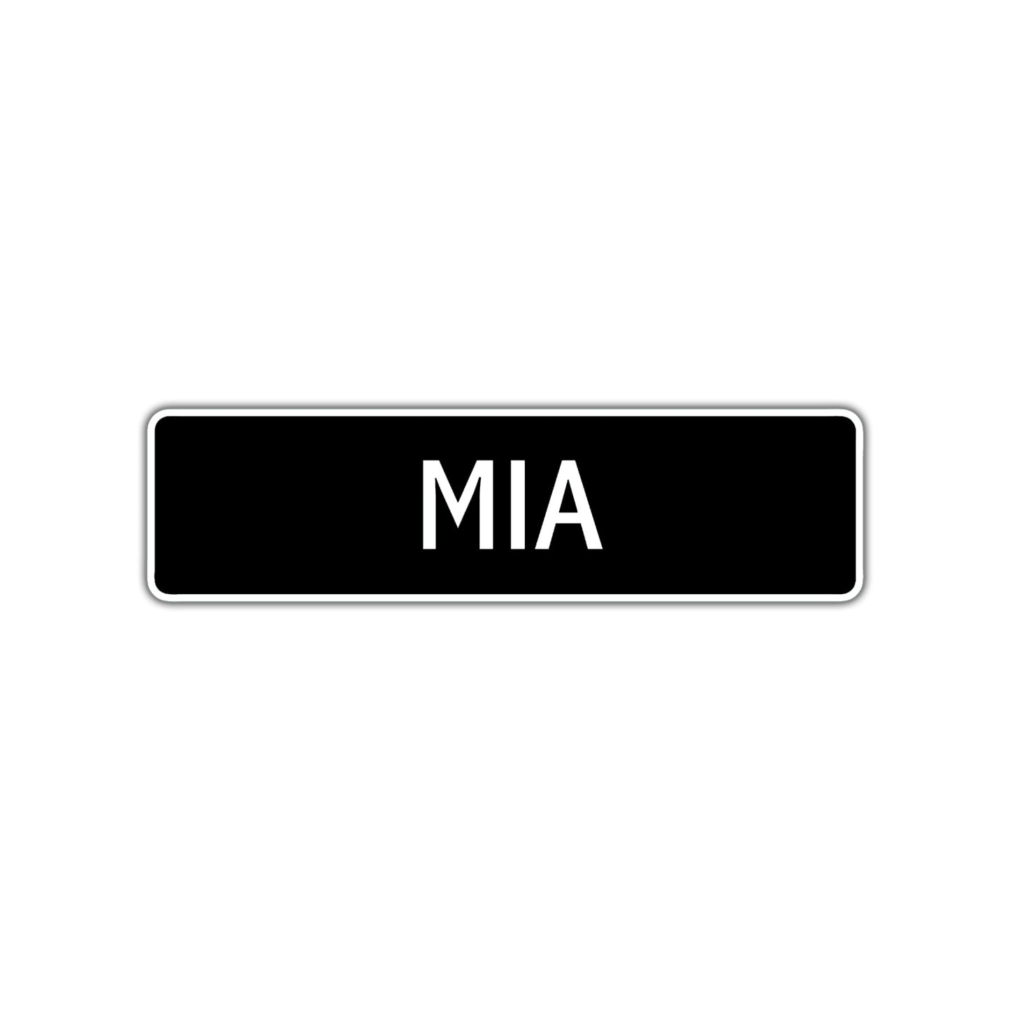 Mia Street Sign Children Name Room Plate