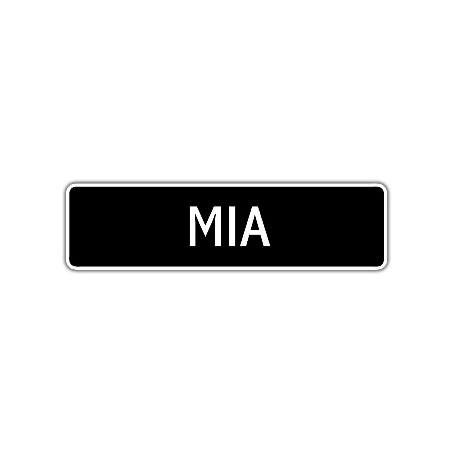 Mia Street Sign Children Name Room Plate