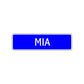 Mia Street Sign Children Name Room Plate