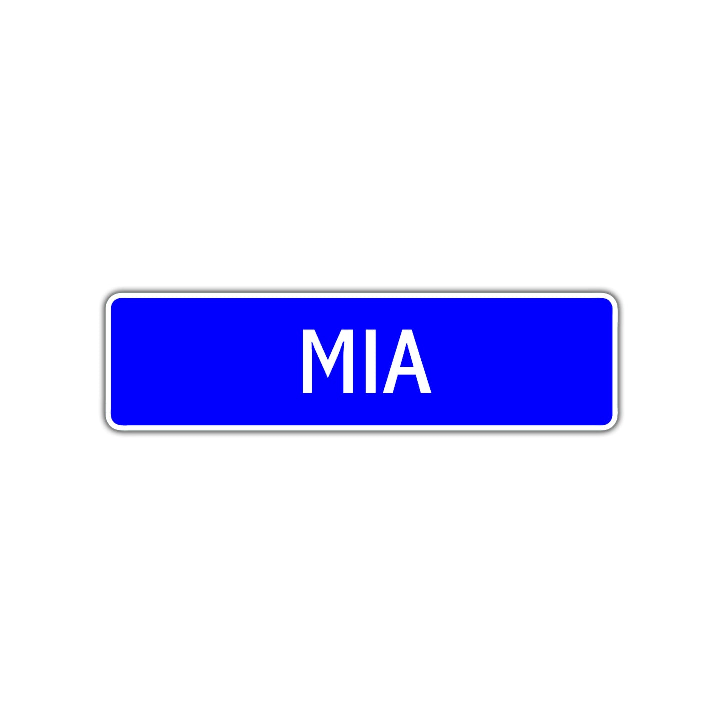 Mia Street Sign Children Name Room Plate