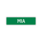 Mia Street Sign Children Name Room Plate