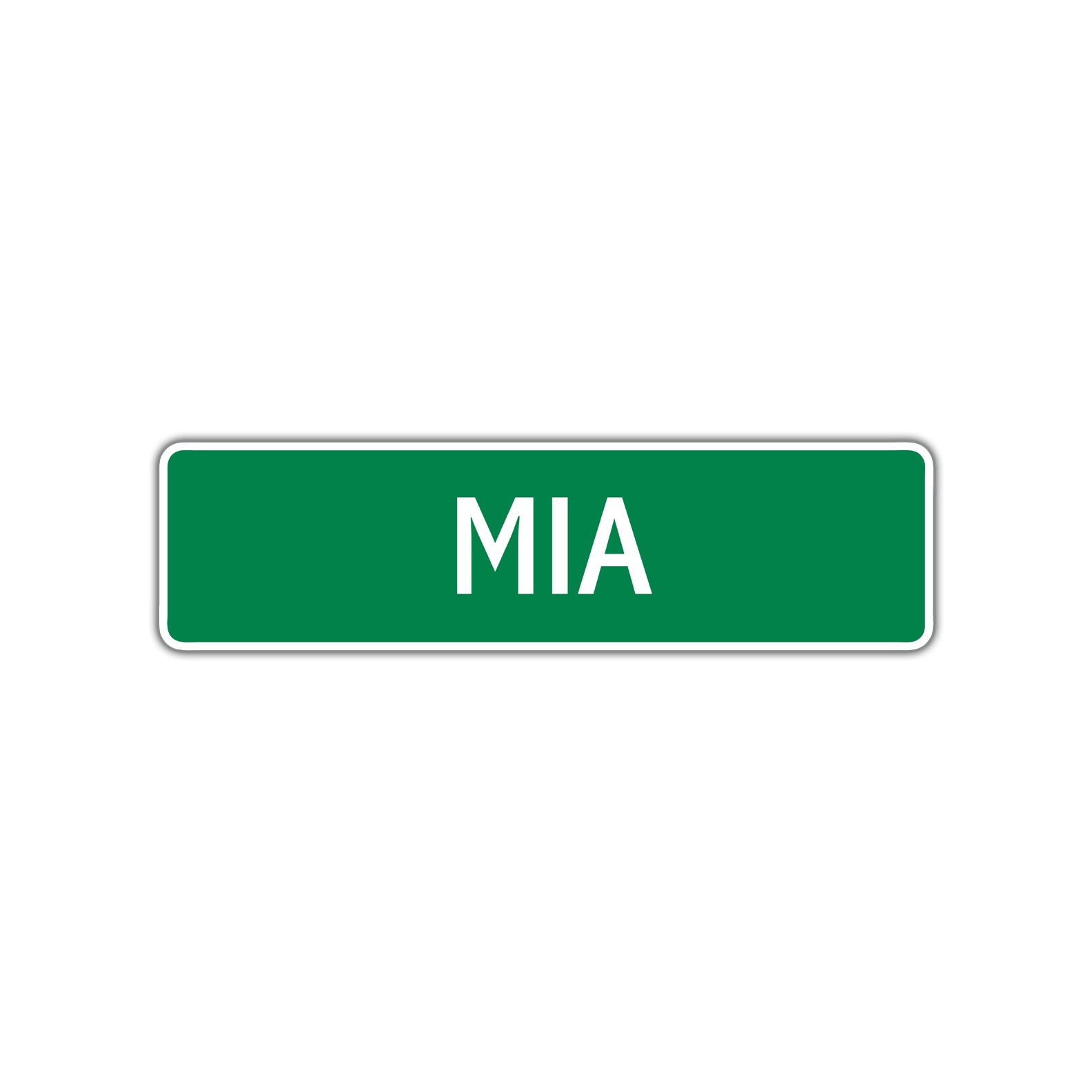 Mia Street Sign Children Name Room Plate