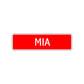 Mia Street Sign Children Name Room Plate