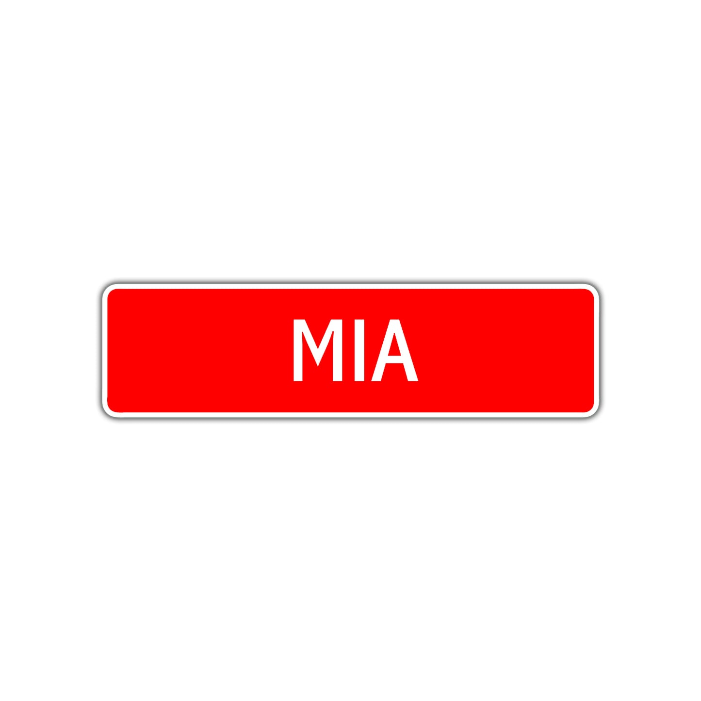 Mia Street Sign Children Name Room Plate